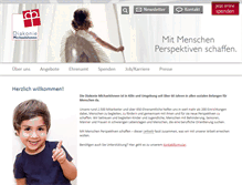 Tablet Screenshot of diakonie-michaelshoven.de